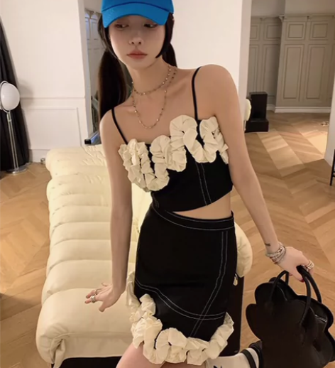 MONA同款花朵小包包个性手提包女士感小众...