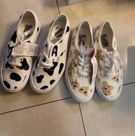 全新奶牛熊熊帆布鞋 38码 质量贼好！ 一...