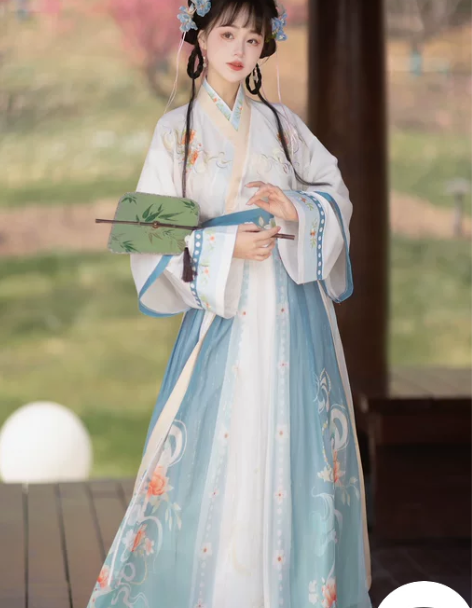 汉服原创正品花琦魏晋制汉服女中国风交领日