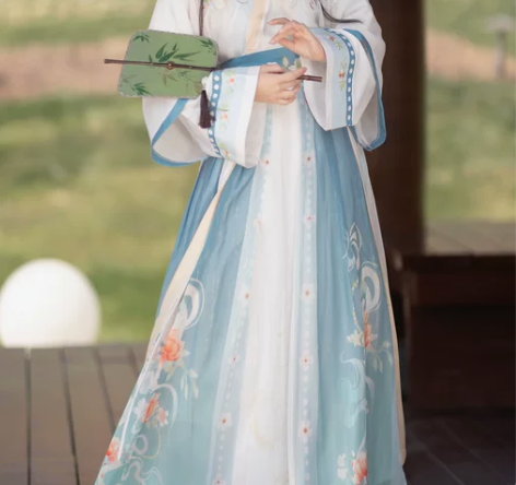 原创正品花琦魏晋制汉服女中国风交领日