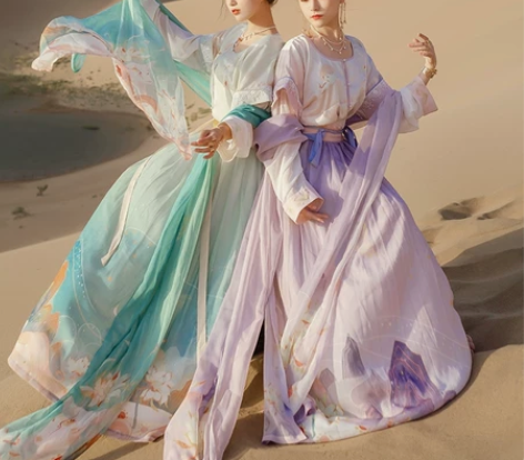 鹿饮溪s码紫色七月夕大全套+披帛 清衣柜 ...