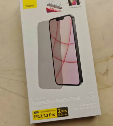 苹果手机已卖，13pro，未用倍思防窥钢化...