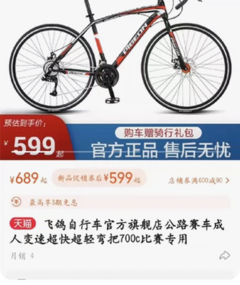 飞鸽公路自行车 24速 变速器蓝图A3 双...