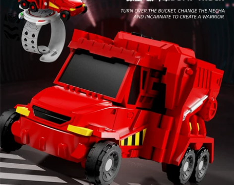 咖宝车神变形手表男孩汽车机器人玩具儿童金刚...