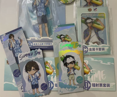 网球王子磁力赏 初夏时刻 立牌吧唧金属卡镭...