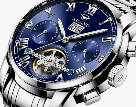 ?艾浪正品男士手表全自动机械表男休闲时尚防...