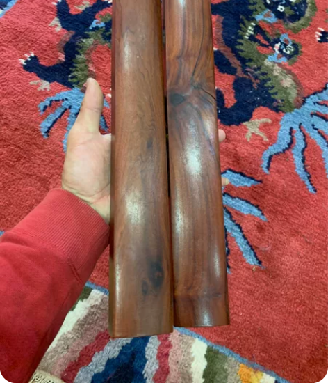 海南黄花梨木镇尺一对 精品海黄的镇尺一对，...