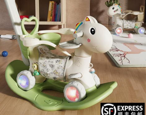 摇摇马木马儿童摇马婴儿宝宝溜溜车二合一周岁...