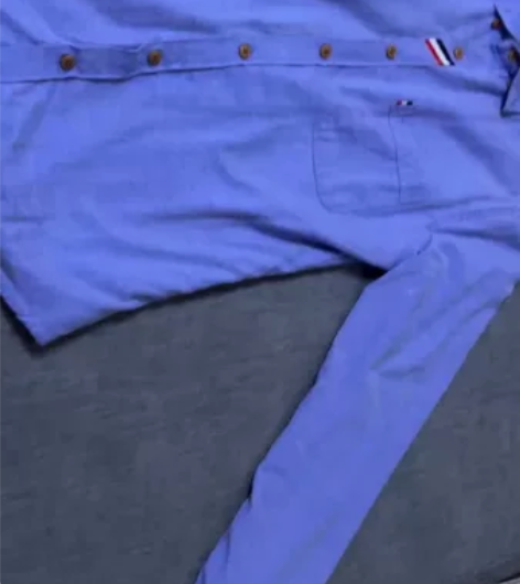 男士韩版修身棉青年上衣长袖衬衫 L 码 适...