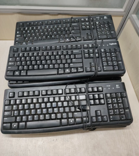 罗技K120有线USB键盘，笔记本、台式机...