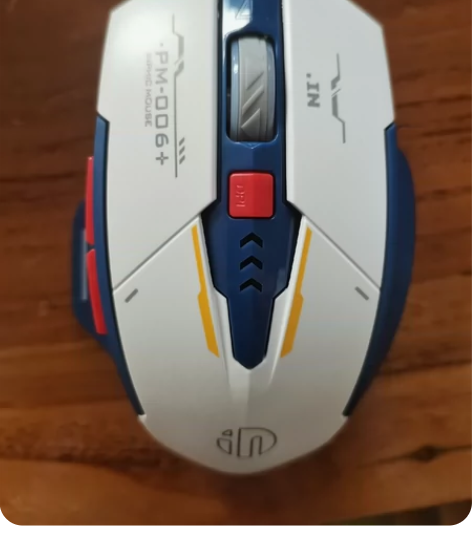 英菲克M6P机甲版无线鼠标静音Typec充...