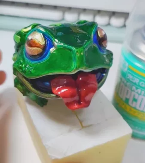 博物志 小丑Jack蛙手涂动物蛙星球手办摆...