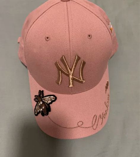 MLB棒球帽NY韩国代购正品粉色蝴蝶蜜蜂小...