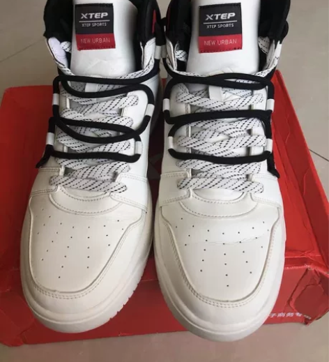 特步板鞋男鞋夏季2022新款高帮男士休闲鞋...