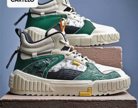 卡帝乐鳄鱼男鞋2021秋冬季新款高颜值国潮...