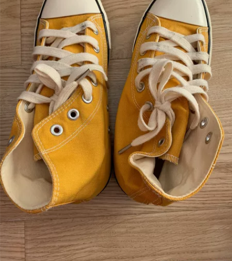 回力 高帮帆布鞋 姜黄 土黄色 39 买小...