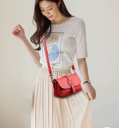 纳兰杜同款女士包包 时尚斜挎包真皮女包百搭...