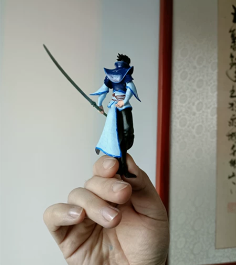 王者荣耀曜云鹰飞将小手办，涂装成品150一...
