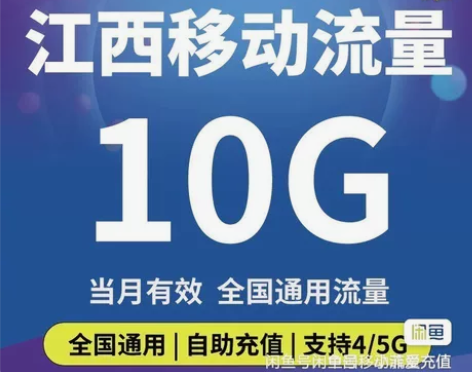 江西移动流量 10GB（不扣费！） 江西移...