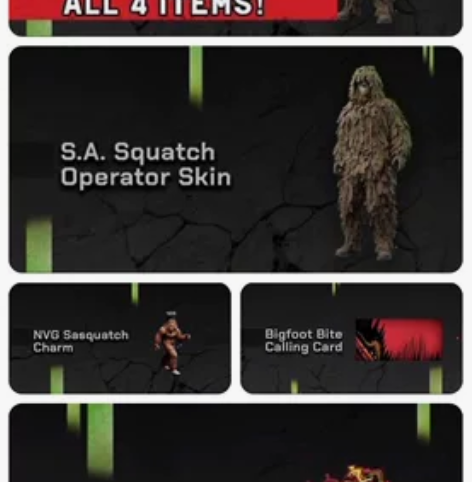 Cod19吉利服 联名大脚怪 *@@##S...