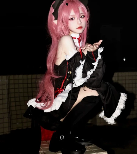 克鲁鲁cos服一套99元包邮 需要假发55...