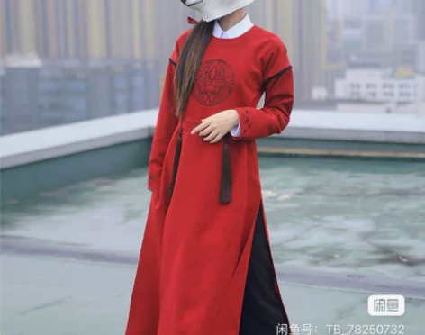 徐娇 织羽集 圆领袍 秋季新品 放鹤亭 圆...