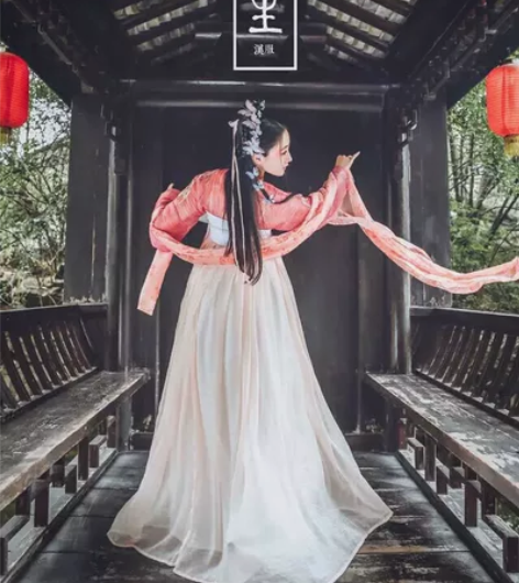 【正版】女L码福苼汉服 莲华 齐胸襦裙正版...