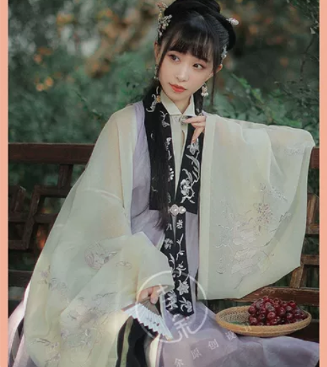 【十三余小豆蔻儿】[玄都观]立领对襟长衫百...