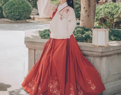 汉尚华莲汉服女正品原创芙蓉月袄裙马面裙 s...