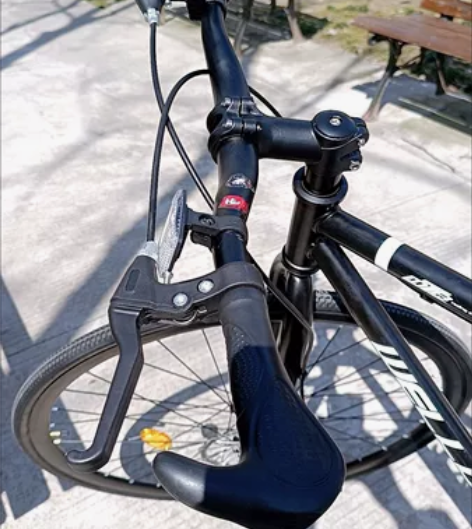 死飞自行车实心胎活飞双碟刹轻便公路赛网红成...