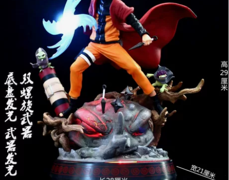 火影忍者GK燃风漩涡鸣人仙人模式蛤蟆可发光...