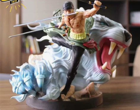 海贼王GK索隆虎狩KOL路飞三刀流手办模型...