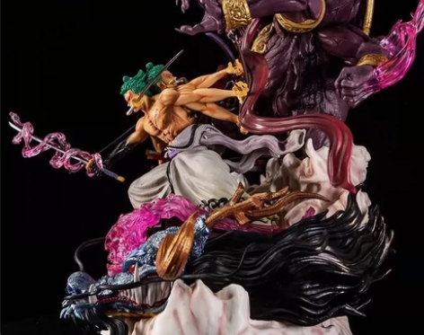 海贼王手手办阿修罗索隆和之国鬼气九刀流GK...