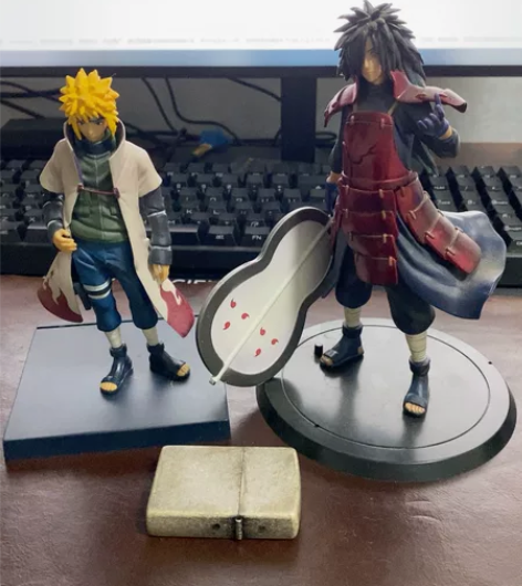 火影忍者手办 宇智波斑 波风水门 打包 感...