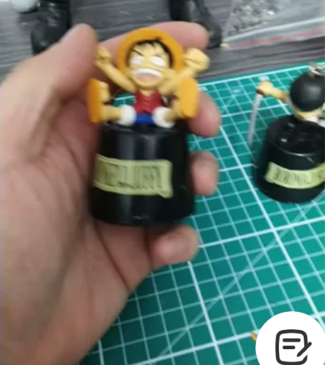 海贼王发声手办钥匙链，万代正版眼镜厂老货，...