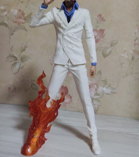 海贼王 西装山治手办 带盒 实心高31 ...