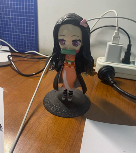 鬼灭之刃弥豆子扭蛋手办 学生党想出了 八成...