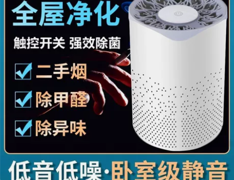 空气净化器小型家用办公室除甲醛去二手烟除异...