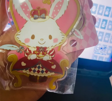 日本三丽鸥许愿兔10周年亚克力挂件 全新带...