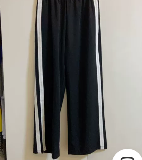 全新双杠西装料直筒裤阔腿裤，超垂顺亲肤柔软...