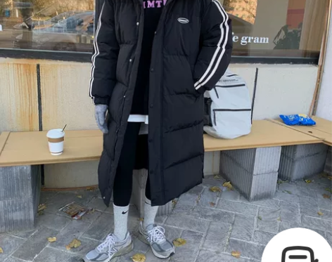 陆小团团自制2021冬新款学院风双杠港风加...