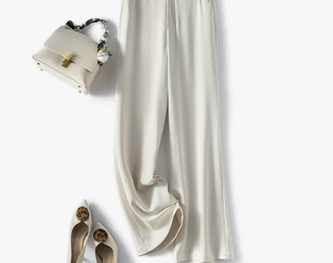 腰西装裤子女春秋宽松直筒显瘦2023新款垂...