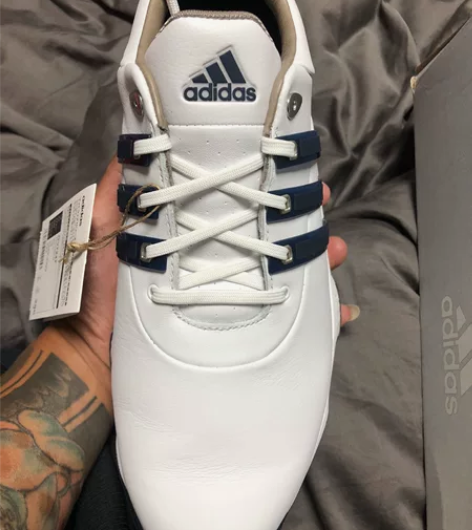 22新品】Adidas阿迪达斯高尔夫球鞋男...