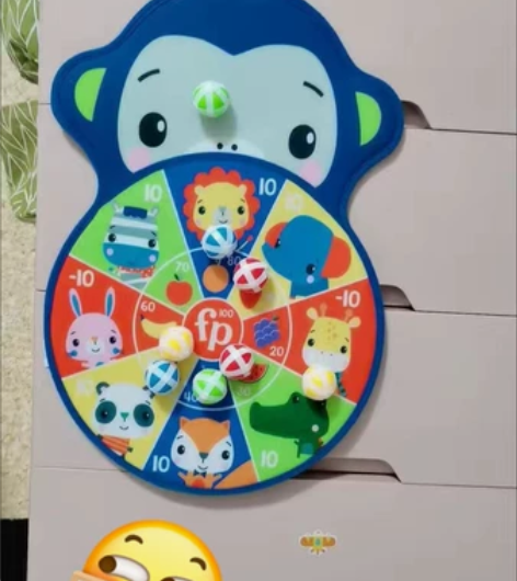 费雪儿童飞镖粘粘球室内户外亲子互动益智卡通...