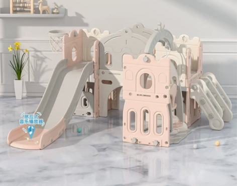 宝宝滑滑梯儿童室内家用小型婴儿秋千组合小孩...