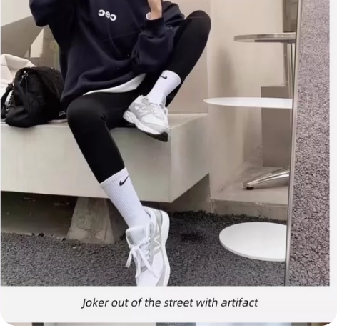 鲨鱼裤长筒百搭35.9三双耐克袜子学生党经...