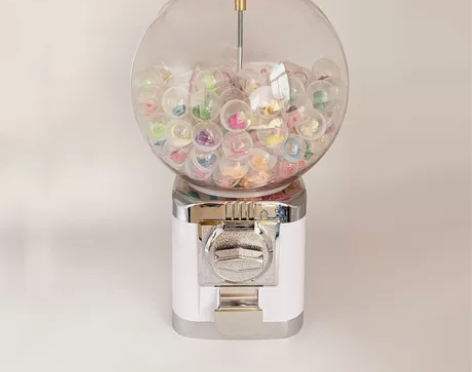 小型商用扭蛋机弹力球机儿童桌面玩具机圆形糖...