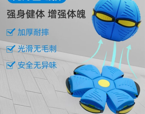 网红弹力踩踩球魔幻飞碟球解压发泄脚踩变形球...