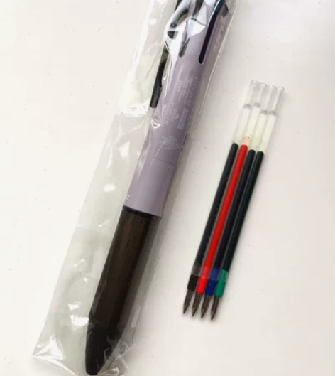 全新三菱4+1橡木笔握干薰衣草色多功能笔笔...