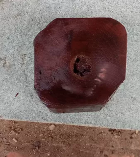 老挝大红酸枝方块把件底座料，笔筒茶杯垫雕刻...